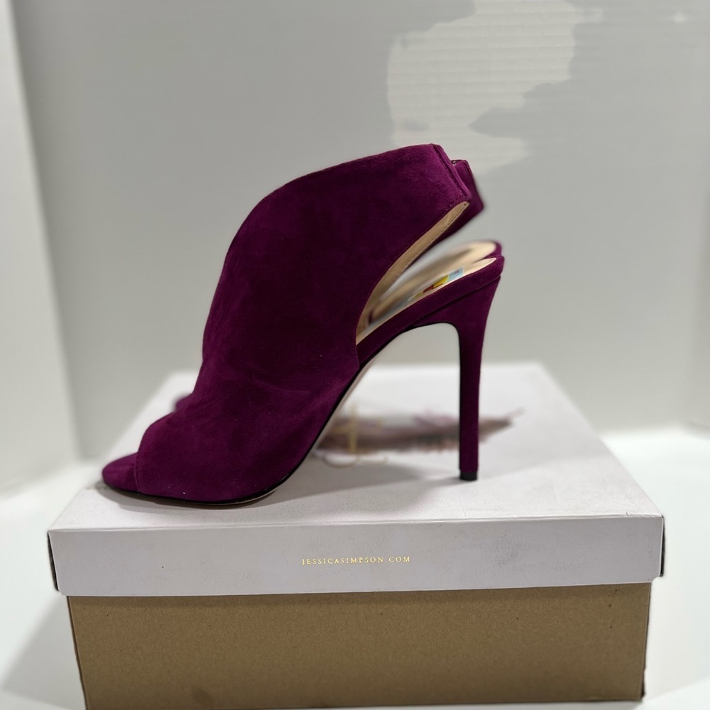 Jessica Simpson Women’s Boysenberry Suede Shoes sz 7 NEW - Picture 5 of 12